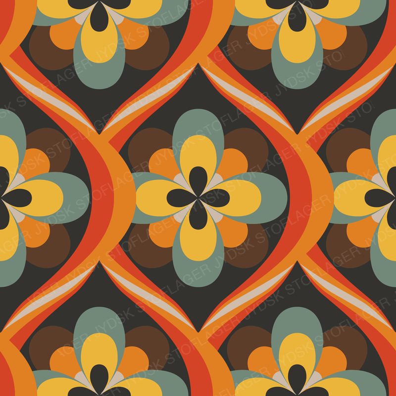 Retro Tiles Orange