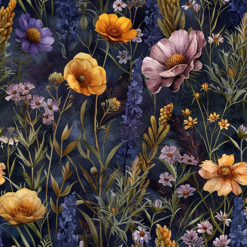 Saymyname2000 Wildflower Watercolor Illustration High