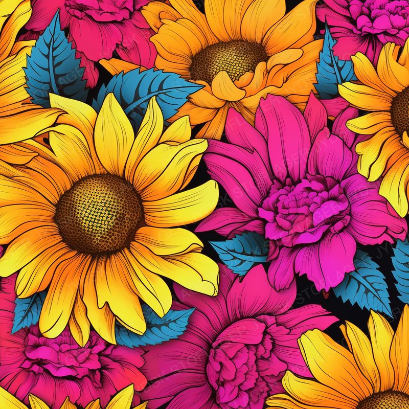 Mix of Sunflowers and Peo 2