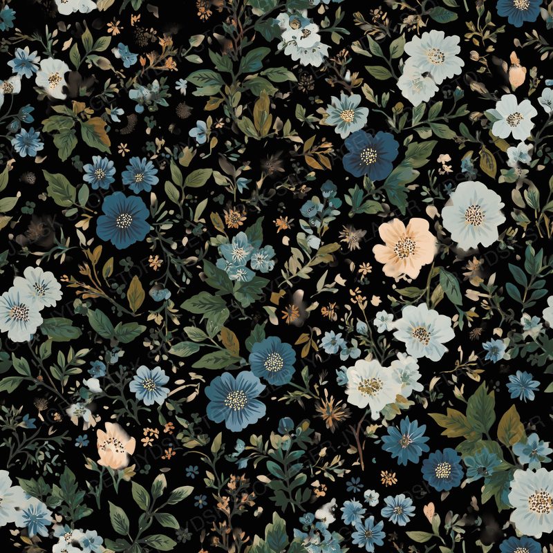Small Flowers 5 - Dark
