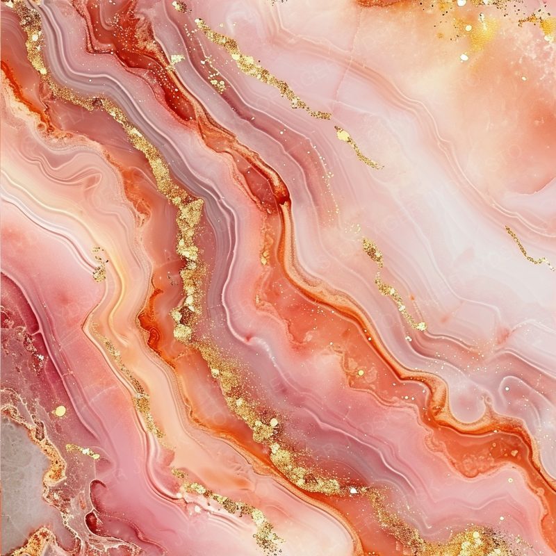 Soft Pink and Rose Hues in Agate Pattern Set Agai 3