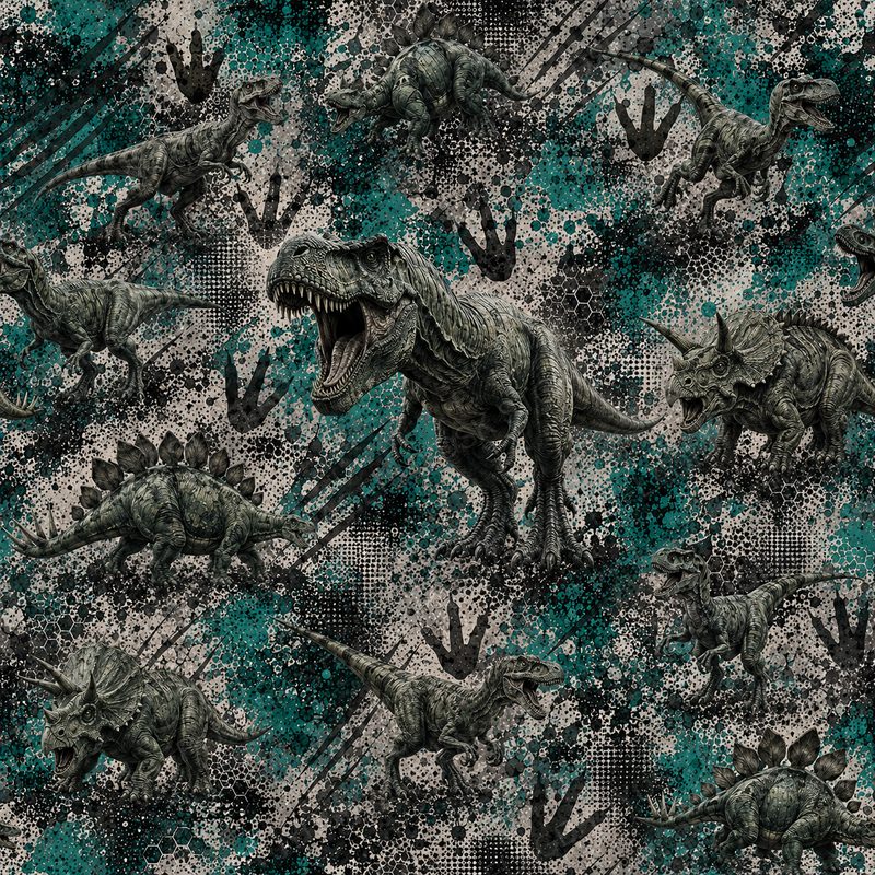 T-Rex Grunge Teal