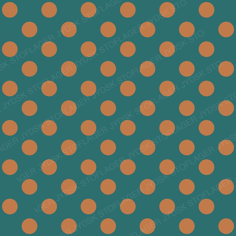 Teal Dots on Copper