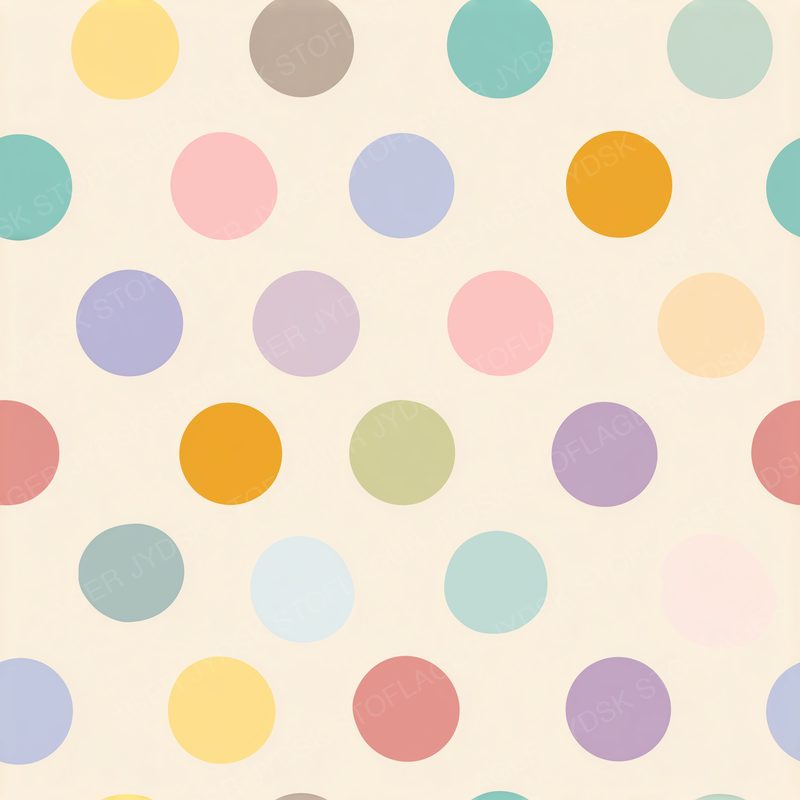 U3771639997 Pastel Wallpaper with Polka Dots Seamless