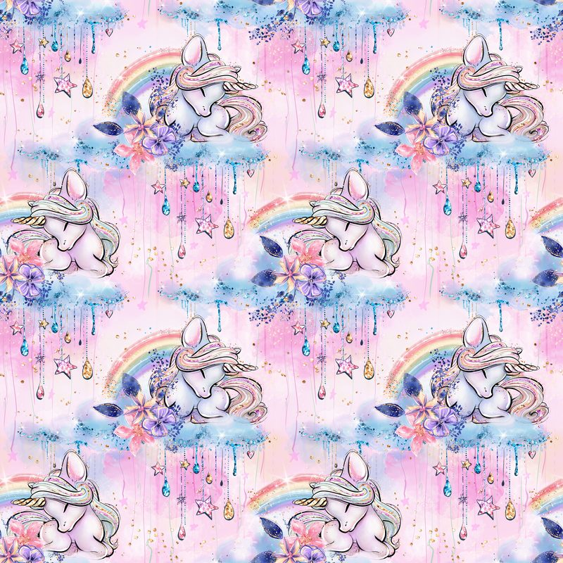 Unicorn, Pink Rainbow 1