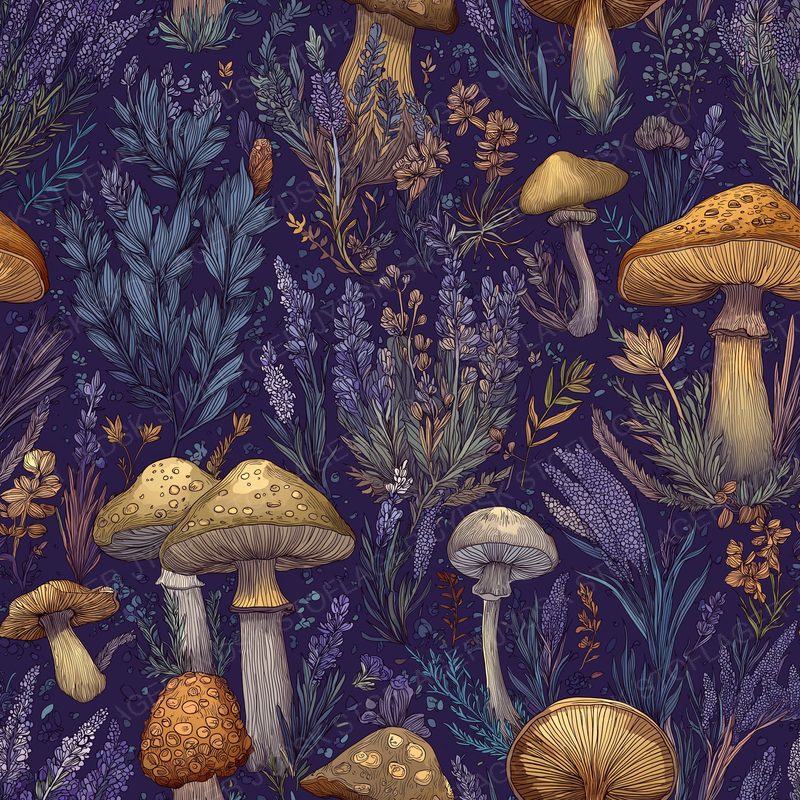 Wrendel Mushrooms Herbs Lavender Enchanted Forests