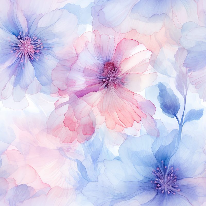 Zblocks Watercolor Wonder - Delicate Watercolor Florals