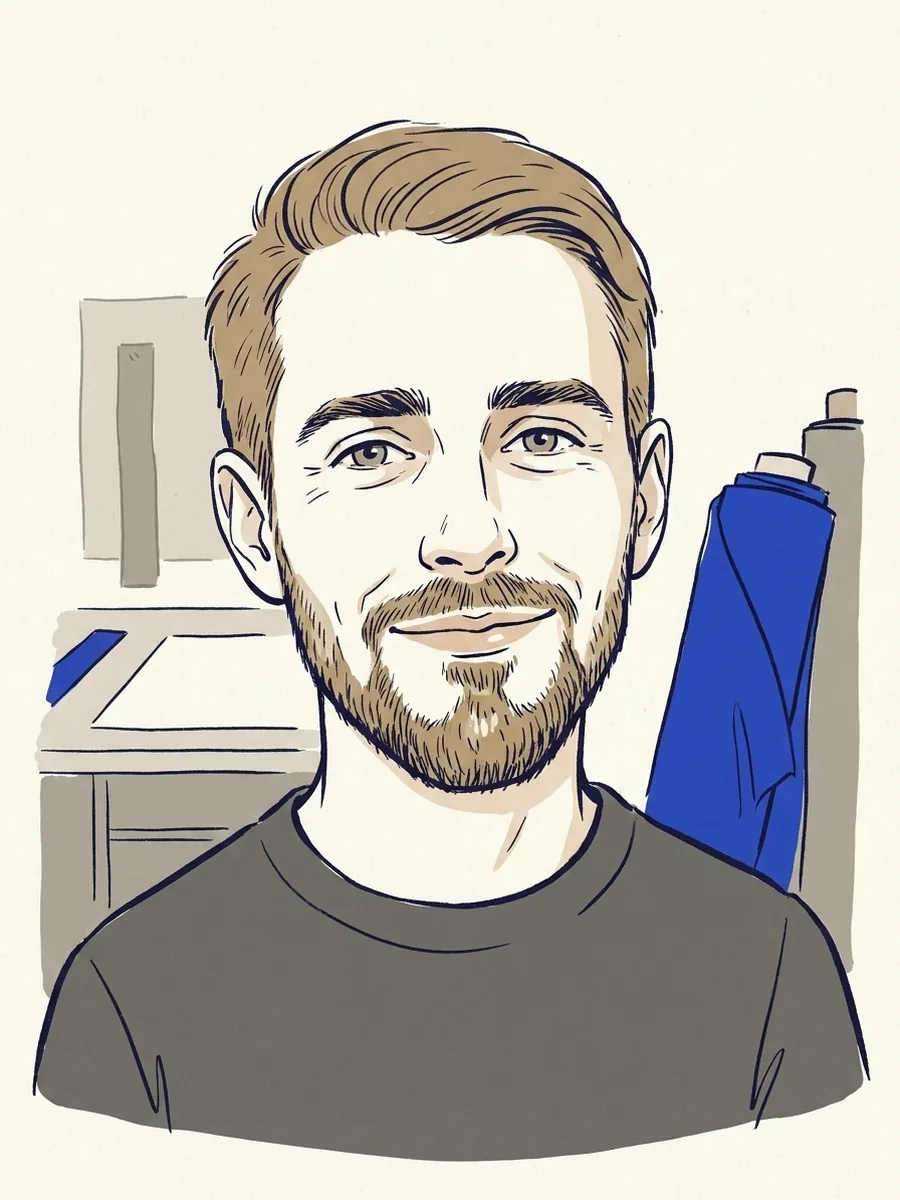 Marc Leonelli, illustrated portrait