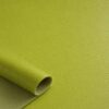 Close-up of the surface of soft faux leather in apple green