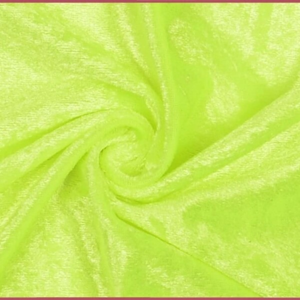 Nervous velvet in neon color