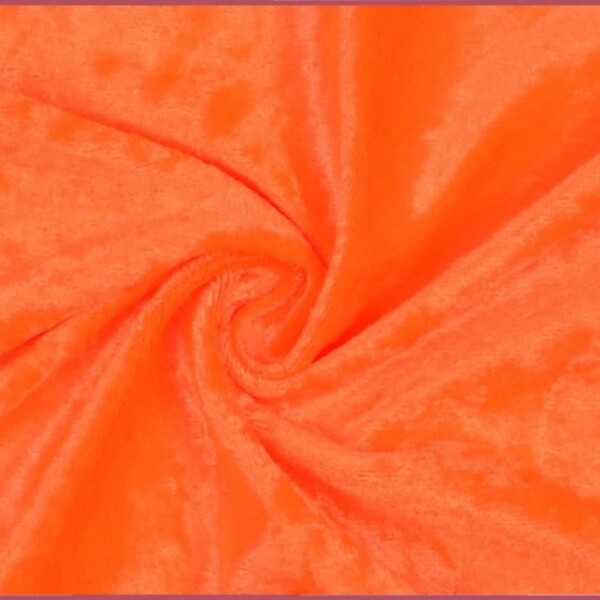 Nervous velvet in orange