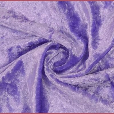 Nervös veluuri violetissa -- 100% polyesteri veluurijersey Jydsk Stoflagerilta