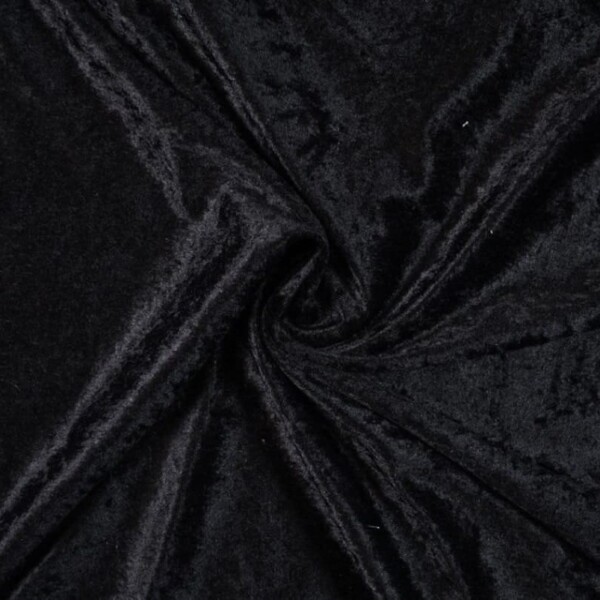 Nervous velvet in black