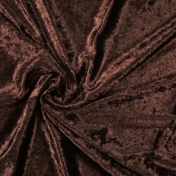 Nervous velvet in dark brown