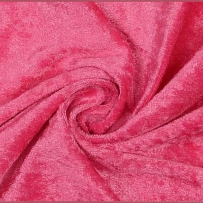Nervöös samettineulos fuksia -- joustava polyesteriveluuri intensiivisen pinkkinä