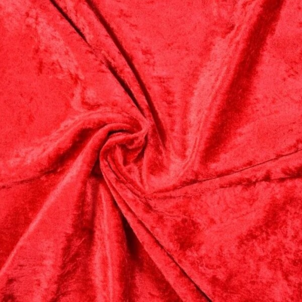 Nervous velvet in red