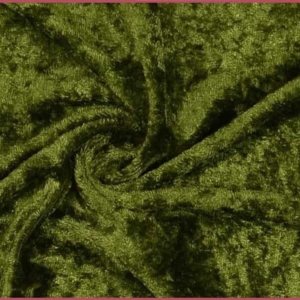 Nervous velvet in dust green - Image 1
