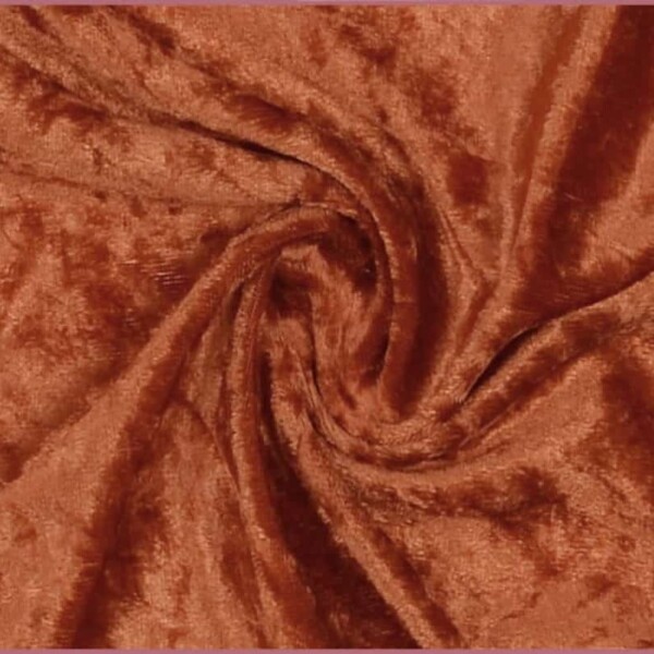 Nervous velvet in burnt orange
