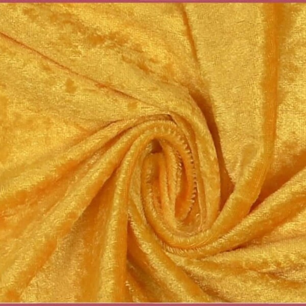 Nervous velvet in dark yellow - Image 1