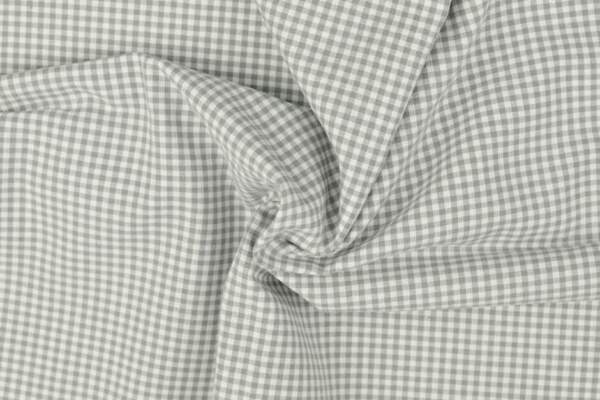 Grey gingham with 0.2 cm checks in 100% cotton