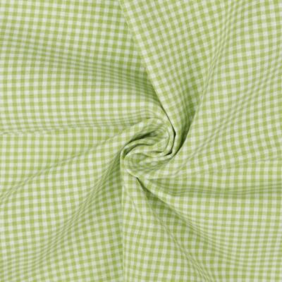 Limevihreä keittiöruutu, ruudullinen kuvio, 100% puuvilla, raikas moderni väri