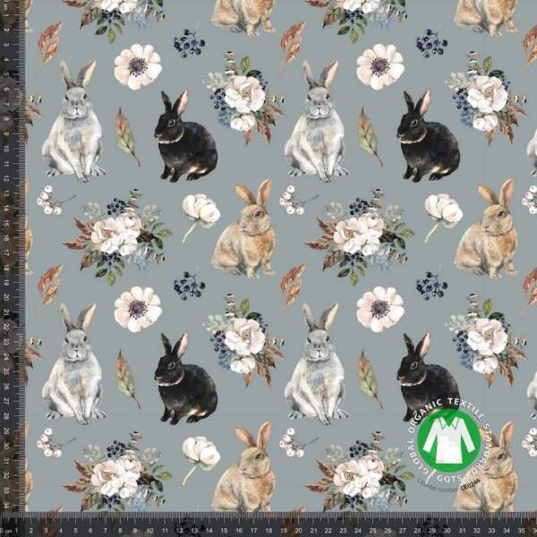 Cute-rabbits-measurement-min.jpg Stof med print til børn jersey print søde kaniner grå GOTS
