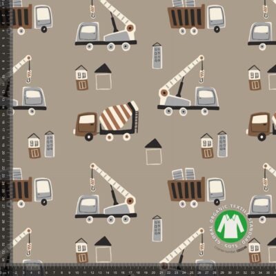 Jersey print with cute machines