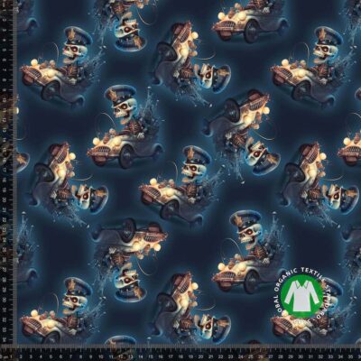 Jersey print with racing skeleton - Image 1