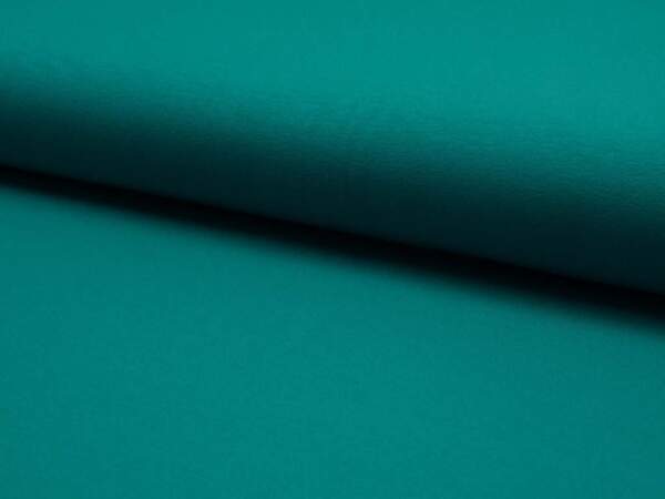 Emerald viscose jersey fabric -- emerald green shade in 95% viscose and 5% elastane