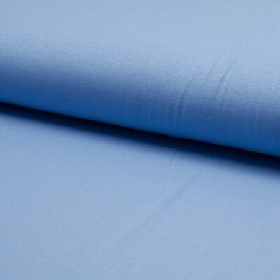 Sininen viskoosijersey – tasainen sininen sävy, tasoneulos, 150 cm leveä