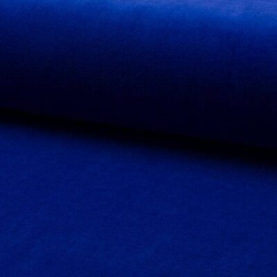 ROYAL BLUE cotton velour fabric in royal blue – wholesale cotton velour from Jydsk Stoflager