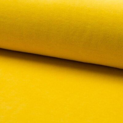 Yellow 2 velour fabric in bright yellow -- cotton velour fabric wholesale from Jydsk Stoflager