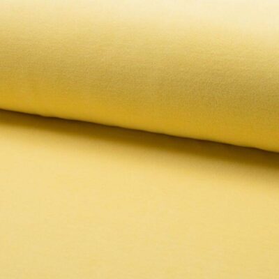 YELLOW cotton velour fabric in yellow – wholesale cotton velour from Jydsk Stoflager