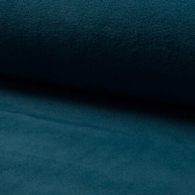 Petrol antipeeling fleece i 100% polyester, 270 g/m² og 150-155 cm bred