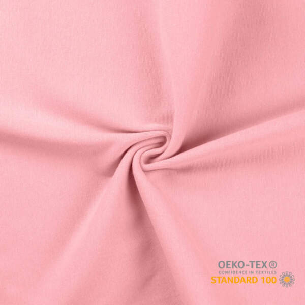 Rib Baby Light Pink circular knitted children's rib knit fabric