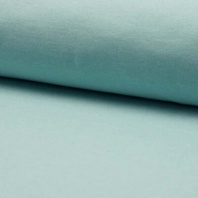 Mint melange tubular rib knit fabric