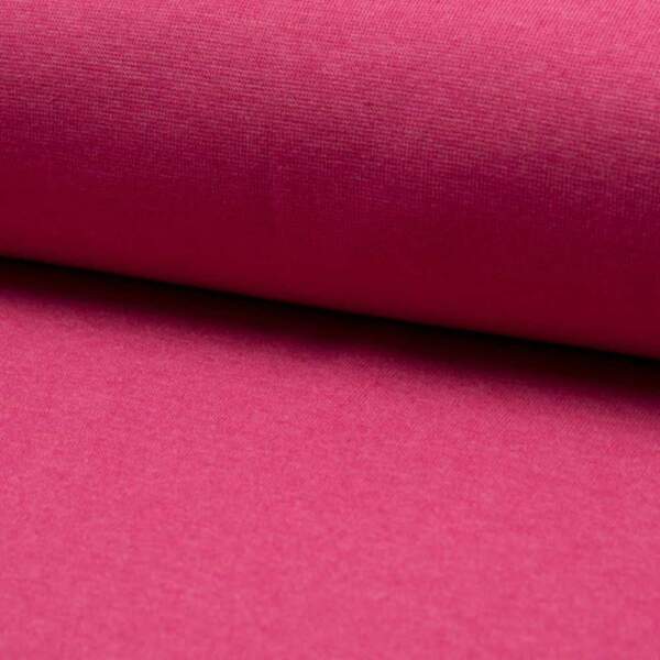 RS0220-715.jpg Red Melange circular knit rib fabric – 230 g/m², Oeko-Tex 100 certified