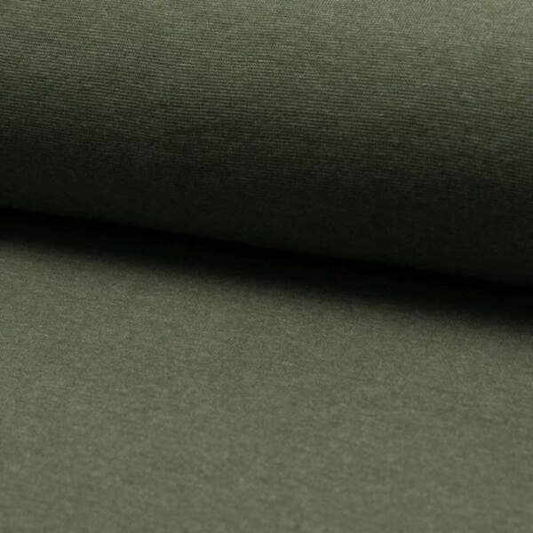 RS0220-727.jpg Khaki-melange putkineulottu rib-neulos – 230 g/m², Oeko-Tex 100