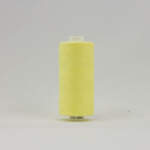 Pale yellow sewing thread 1000 m spool -- strong polyester thread for machine sewing