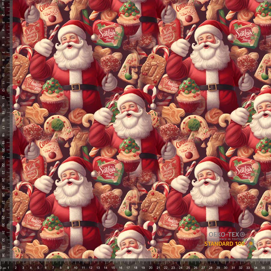 Jersey print med happy Santa 2