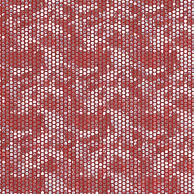 Jersey with foil print in red, 80% polyamide and 20% elastane