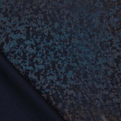 Foil jersey navy for dance and stagewear