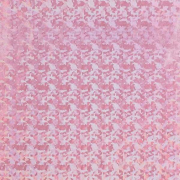Pink foil jersey with glossy gold foil print