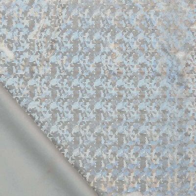 Foil jersey grey by the meter for dancewear
