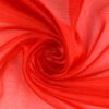 Organza - Rød i 100% nylon, 21 g/m² og 140 cm bredde
