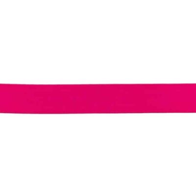 Solid colour elastic 25mm in fuchsia, 25-metre pack