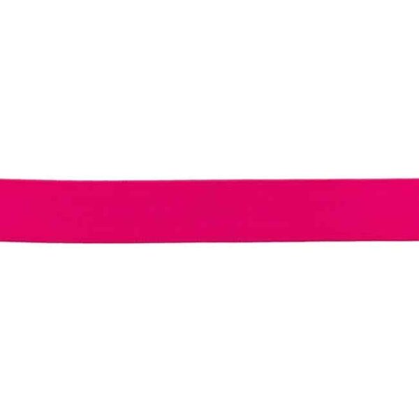 Yksivärinen kuminauha 25mm Fuchsia, 25 metrin pakkaus
