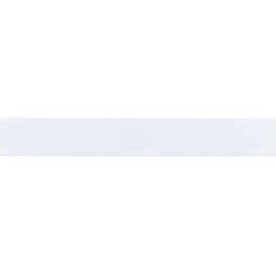 Solid colour elastic 25mm in white, stretchy elastic band