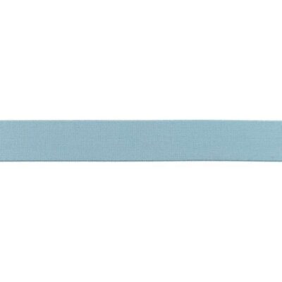 Solid colour elastic 25mm dusty blue, 25 metres