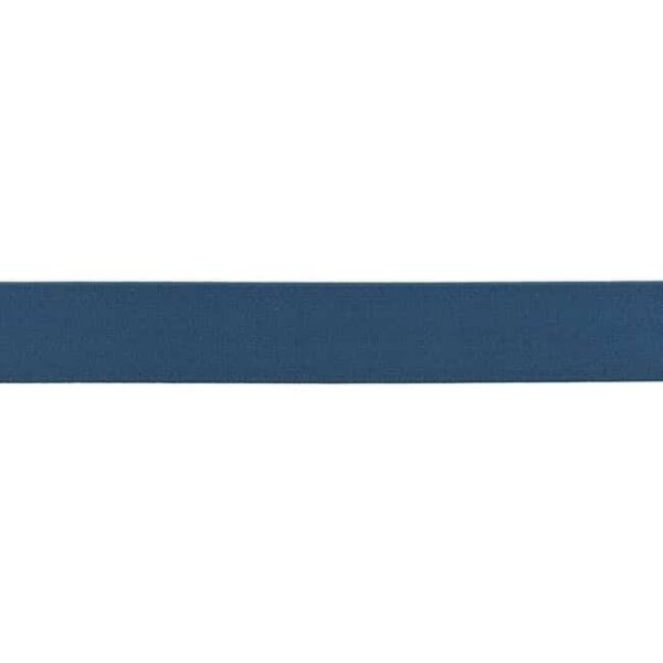 Ensfarvet elastik 25mm navy på rulle